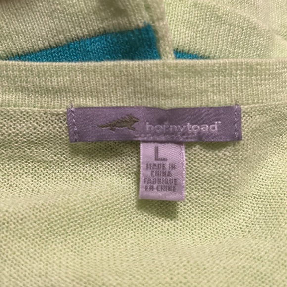 New! Horny Toad Citron Postcard Pullover Sweater - Picture 6 of 9